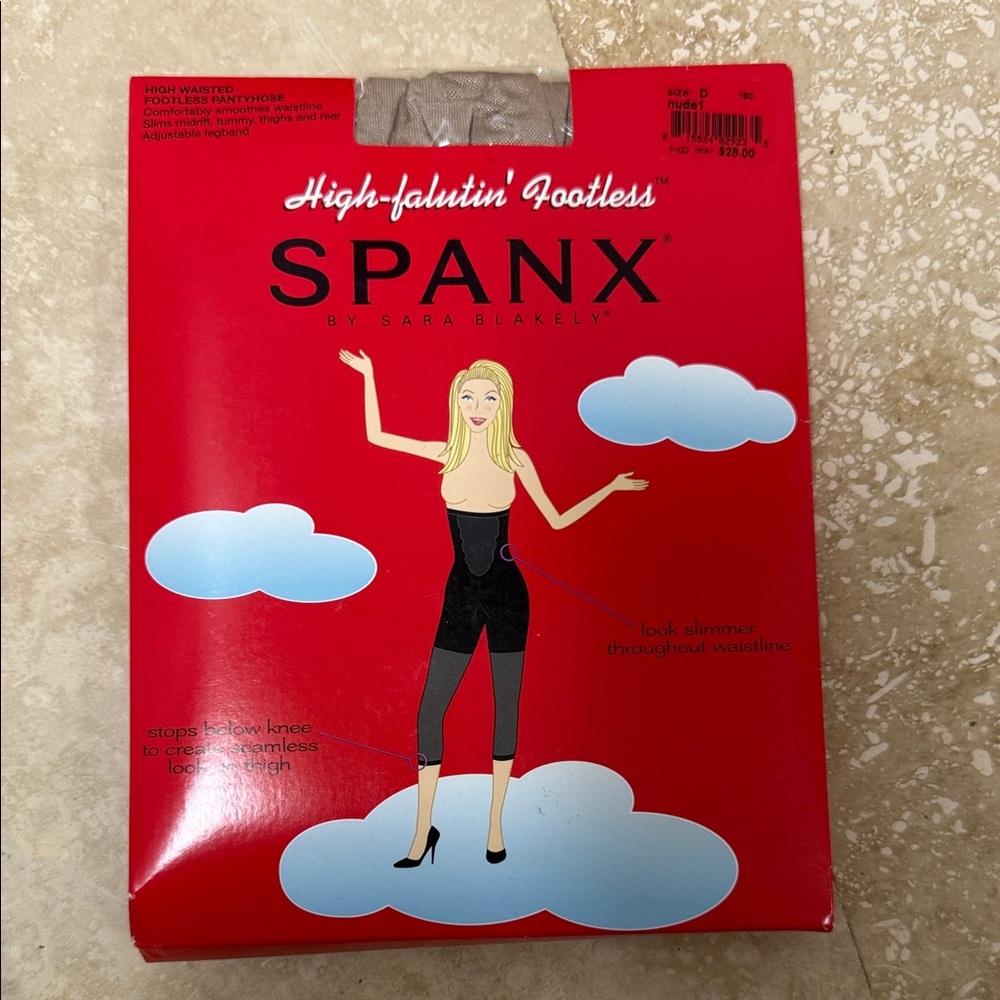 SPANX High-Falutin' Footless Shapewear in Black
